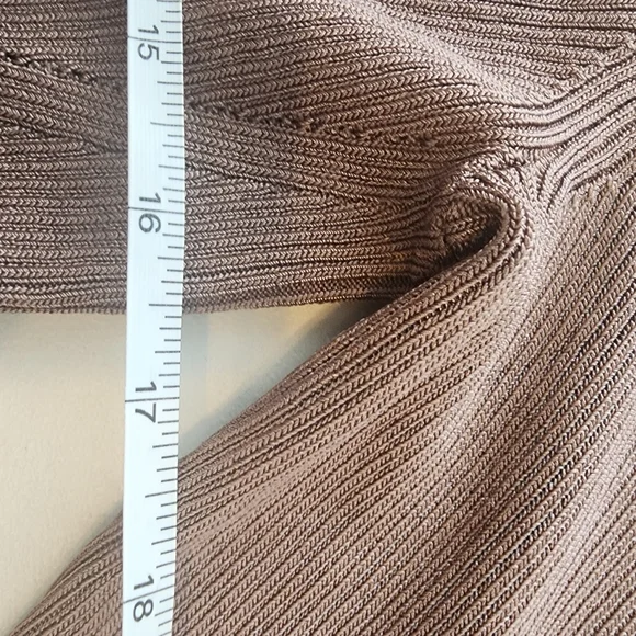 ANN TAYLOR NWTO,BEAUTIFUL BROWNISH/ DARK TAUPE DRESSY CARDIGAN SIZE XL